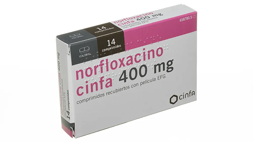 Norfloxacino Cinfa 400 mg compresse rivestite con film EFG compresse, rivestite con film