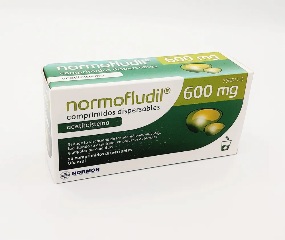 Normofludil Forte 600 mg dispersible tablets tablets, dispersible