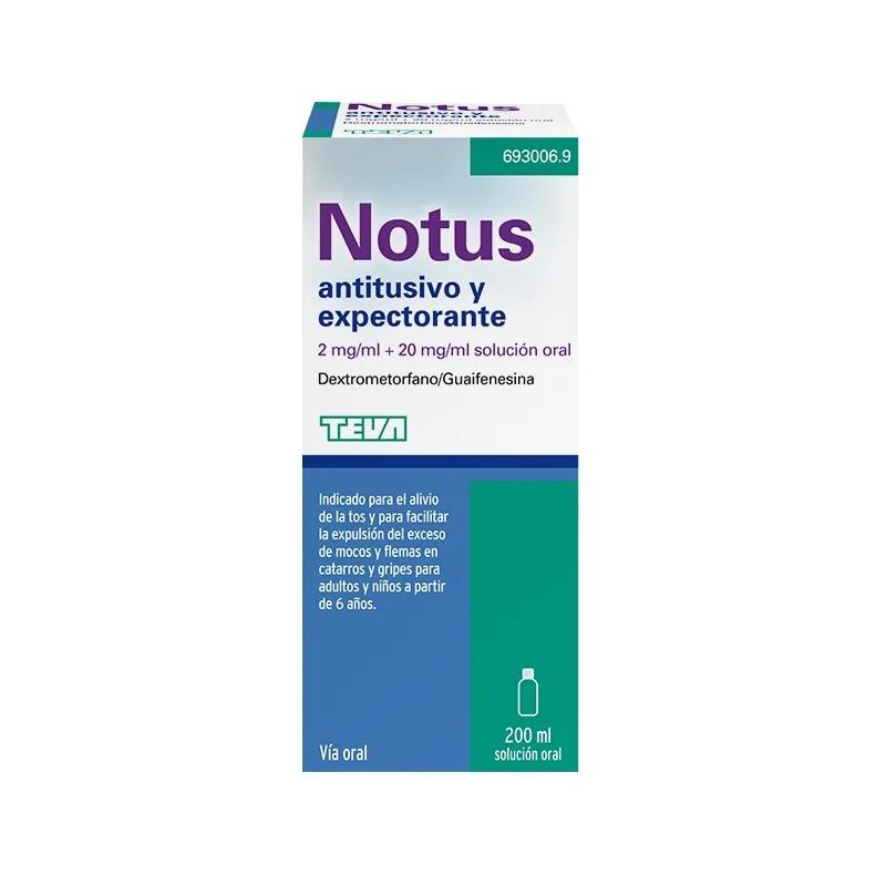 Notus Antitussivo ed Espettorante 2 mg/ml + 20 mg/ml soluzione orale soluzione, orale