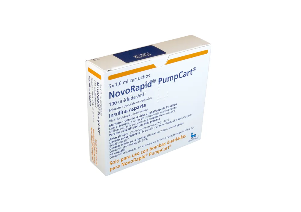 NovoRapid PumpCart 100 U/ml solution for injection in cartridge solution for injection in cartridge