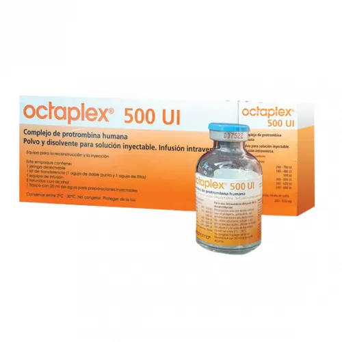 Octaplex, 500 UI polvere e solvente per soluzione iniettabile polvere e solvente per soluzione per infusione