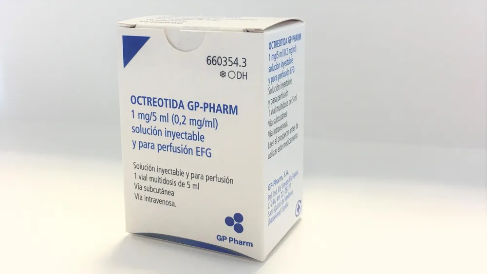 Octreotide GP-Pharm 1 mg/5 ml (0,2 mg/ml) soluzione iniettabile e per infusione EFG soluzione per iniezione e per infusione