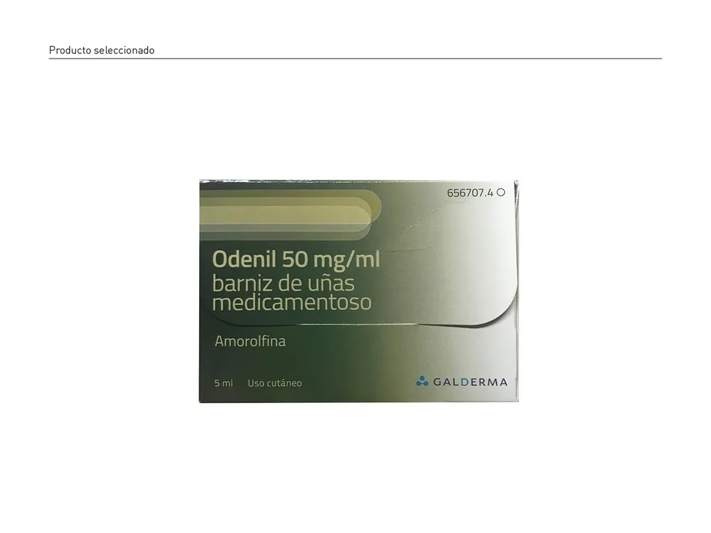 Odenil 50 mg/ml medicated nail lacquer nail polish, medicated