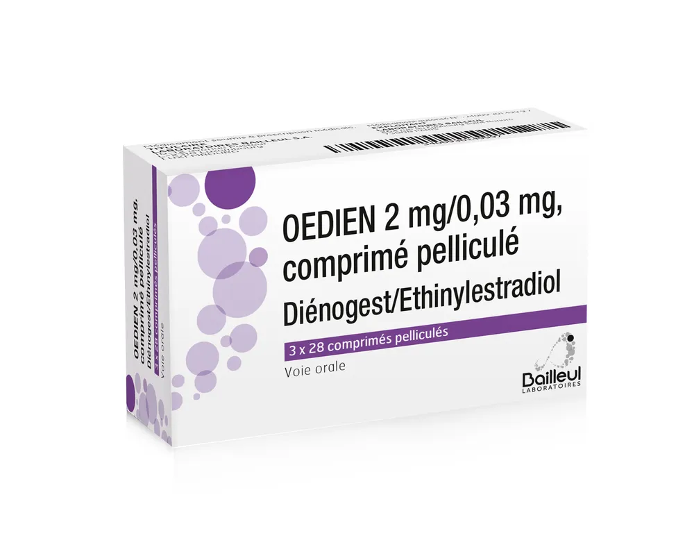 Oedien 2 mg/0.03 mg film-coated tablets EFG tablets, film-coated