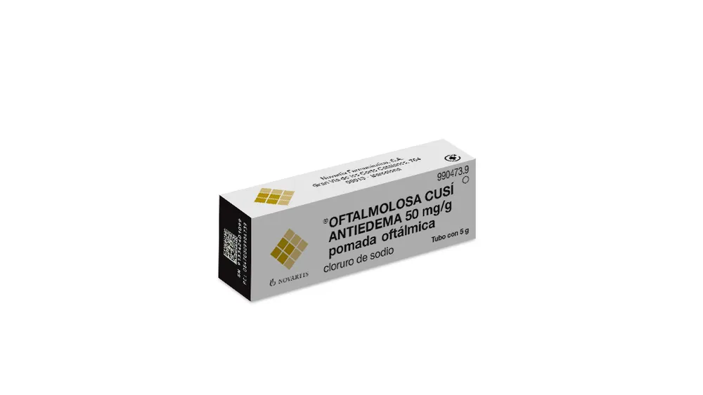 Oftalmolosa Cusi Antiedema 50 mg/g pomata oftalmica unguento, oftalmico