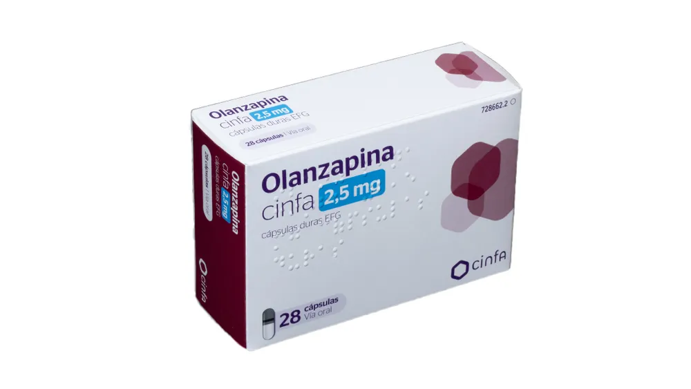 OLANZAPINA CINFA 2,5 MG CAPSULAS DURAS EFG CÁPSULA DURA