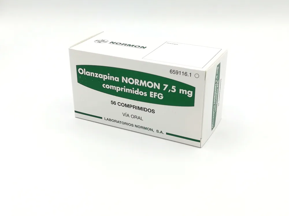 OLANZAPINA NORMON 7,5 mg COMPRIMIDOS EFG COMPRIMIDO