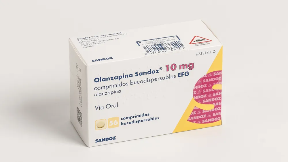 Olanzapine Sandoz 10 mg orodispersible tablets EFG tablets, buccodispersable