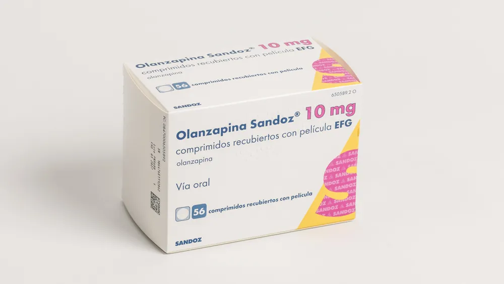 Olanzapine Sandoz 10 mg film-coated tablets EFG tablets, film-coated