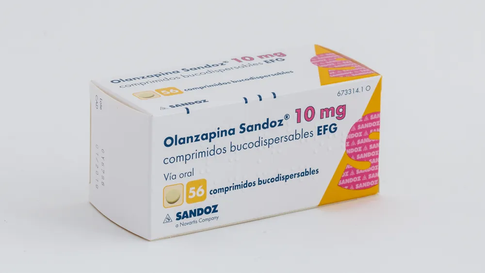OLANZAPINA SUN 10 mg COMPRIMIDOS BUCODISPERSABLES EFG COMPRIMIDO BUCODISPERSABLE