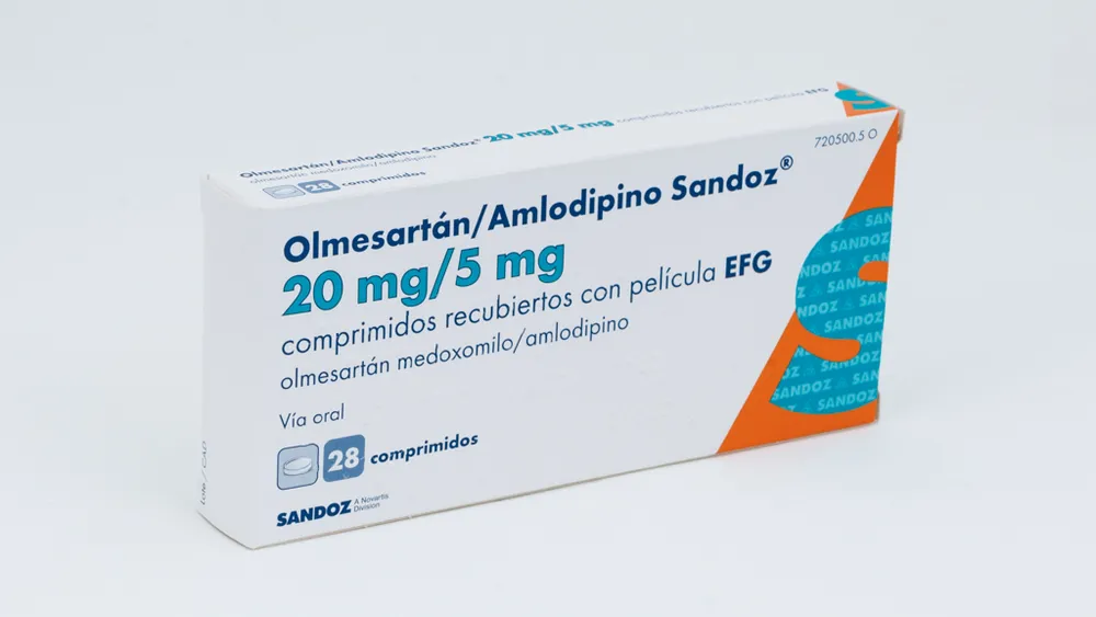 Olmesartan/amlodipine Alter 20 mg/5 mg film-coated tablets EFG tablets, film-coated