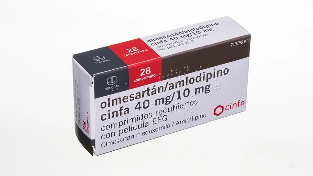 Olmesartan/amlodipine Cinfa 40 mg/10 mg film-coated tablets EFG tablets, film-coated