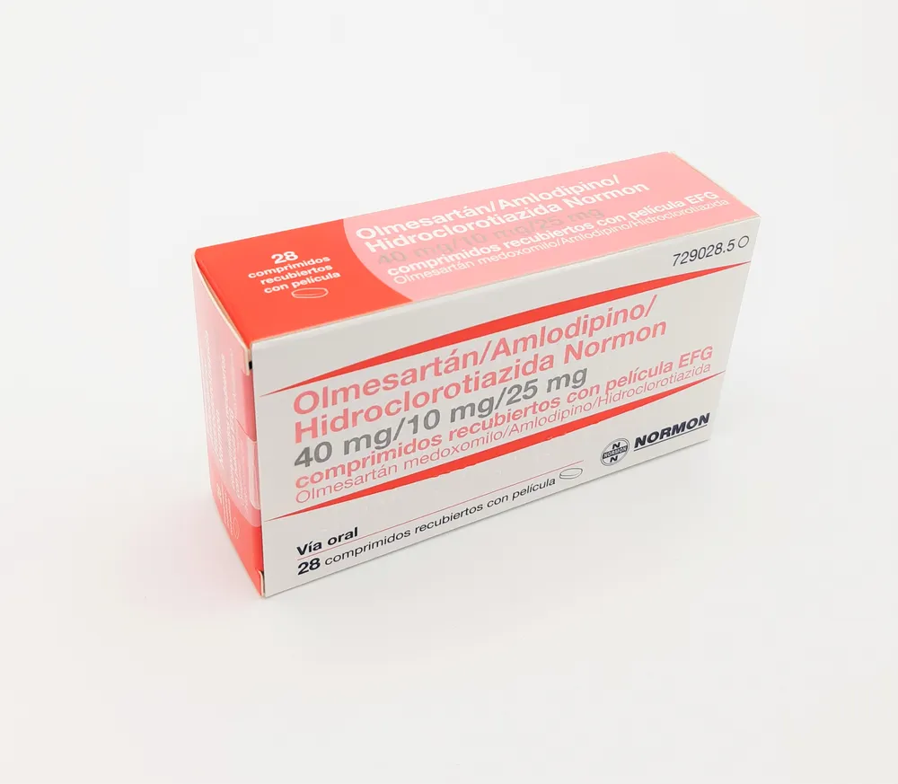 Olmesartan/amlodipino/idroclorotiazide Normon 40 mg/10 mg/25 mg compresse rivestite con film EFG compresse, rivestite con film