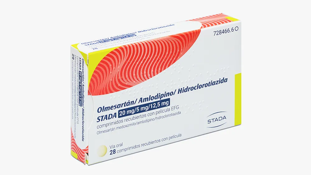 Olmesartan/amlodipine/hydrochlorothiazide Stada 20 mg/5 mg/12.5 mg film-coated tablets EFG tablets, film-coated