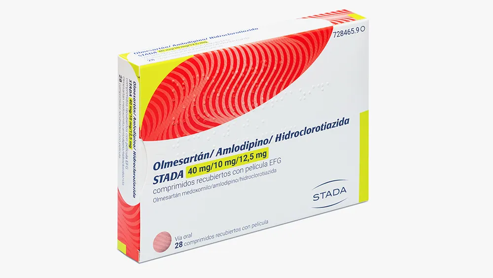 Olmesartan/amlodipino/idroclorotiazide Stada 40 mg/10 mg/12,5 mg compresse rivestite con film EFG compresse, rivestite con film