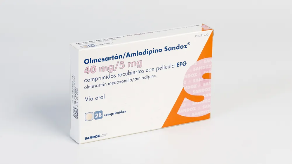 Olmesartan/amlodipine Sandoz 40 mg/5 mg film-coated tablets EFG tablets, film-coated