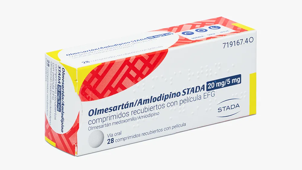 Olmesartan/amlodipino Stada 20 mg/5 mg compresse rivestite con film EFG compresse, rivestite con film