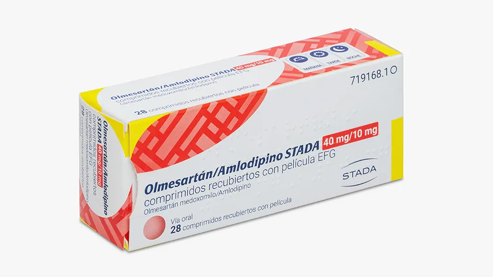 Olmesartan/amlodipine Stada 40 mg/10 mg film-coated tablets EFG tablets, film-coated