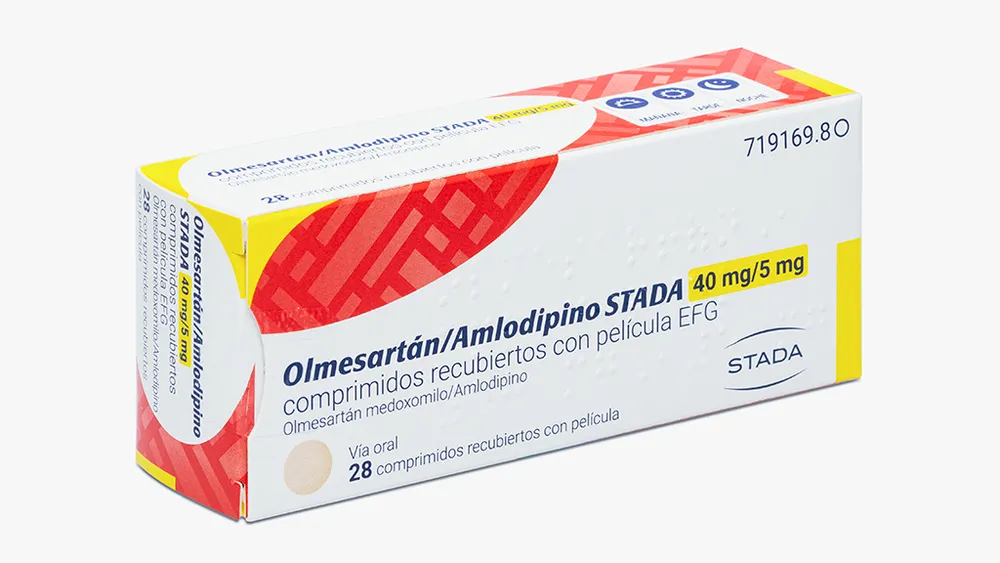 Olmesartan/amlodipino Stada 40 mg/5 mg compresse rivestite con film EFG compresse, rivestite con film