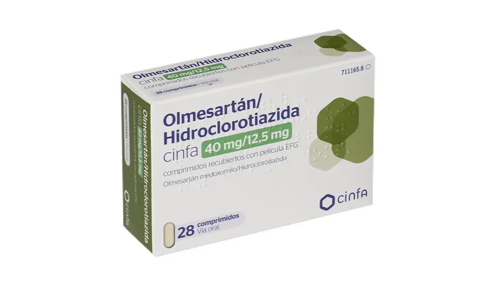 Olmesartan/idroclorotiazide Cinfac 40 mg/12,5 mg compresse rivestite con film EFG compresse, rivestite con film
