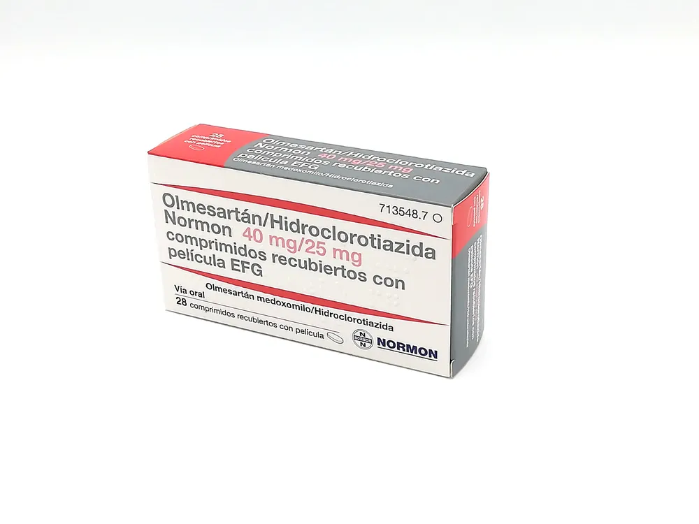 Olmesartan/hydrochlorothiazide Normon 40 mg/25 mg film-coated tablets EFG tablets, film-coated