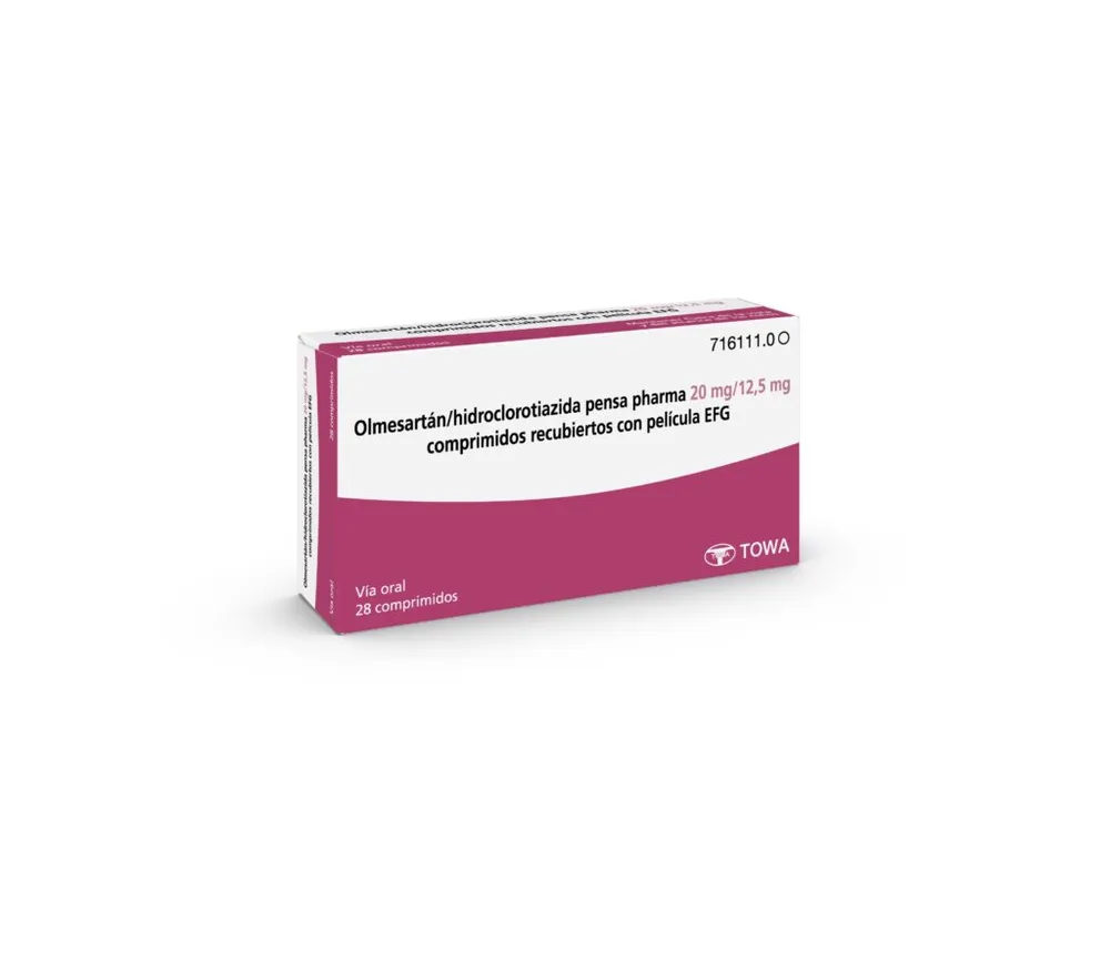 Olmesartan/idroclorotiazide Pensapharma 20 mg/25 mg compresse rivestite con film EFG compresse, rivestite con film