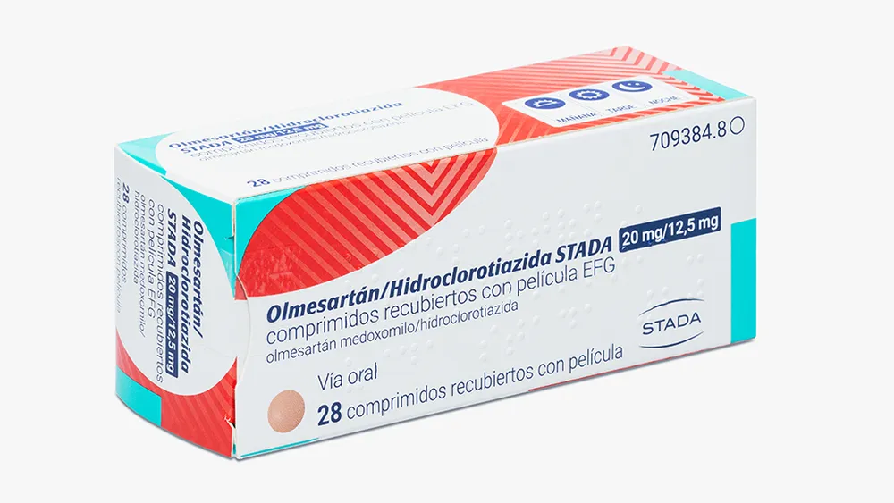 Olmesartan/hydrochlorothiazide Stada 20 mg/12.5 mg film-coated tablets EFG tablets, film-coated