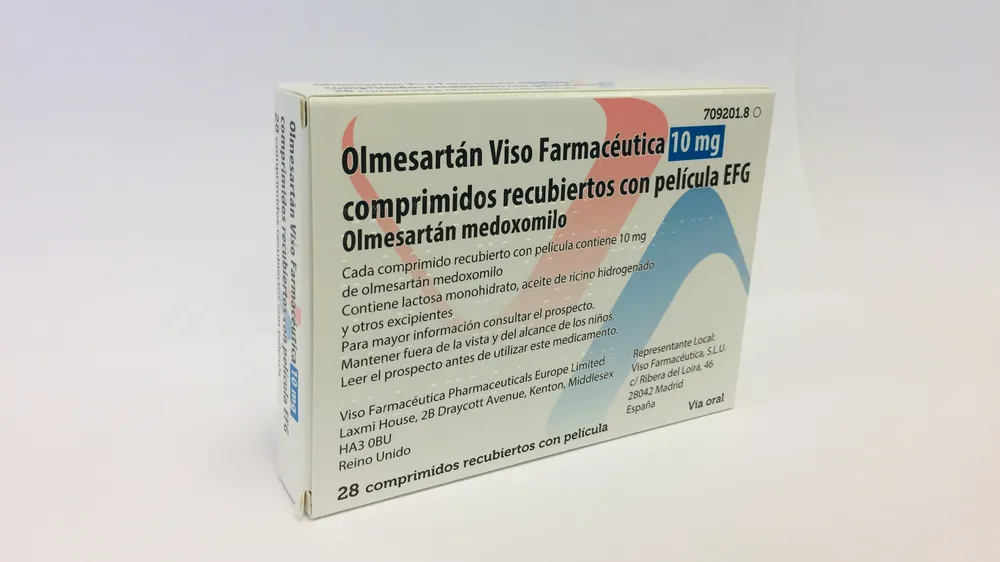 Olmesartan Viso Farmacéutica 10 mg film-coated tablets EFG tablets, film-coated