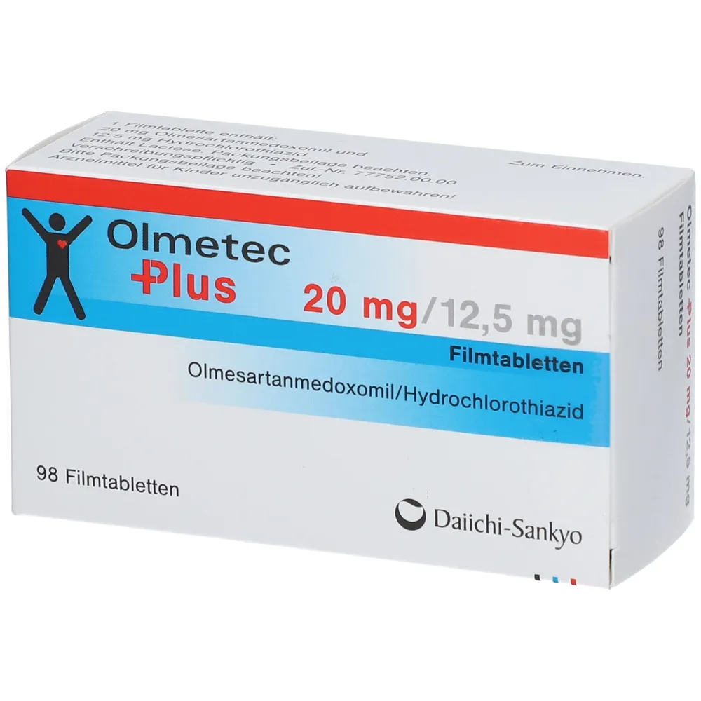 Olmetec Plus 20 mg/12,5 mg compresse rivestite con film compresse, rivestite con film