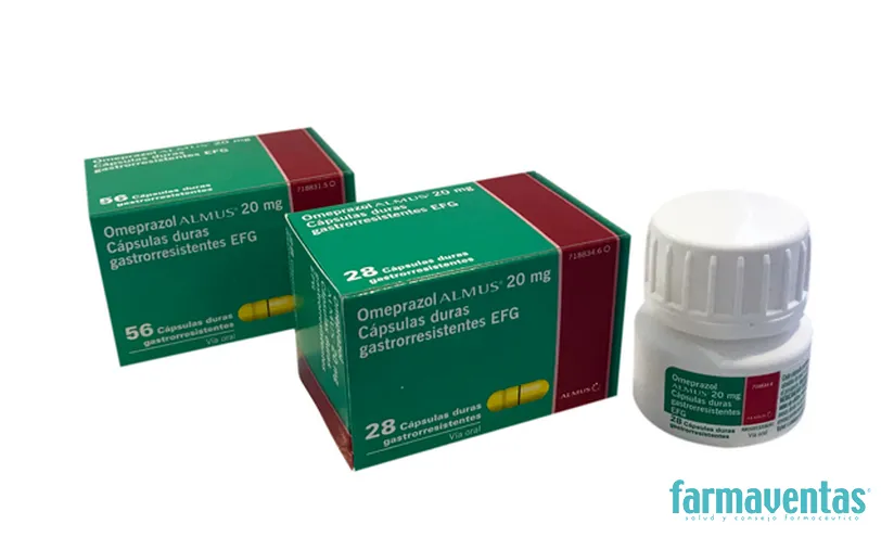 OMEPRAZOL ALMUS 20 mg CAPSULAS DURAS GASTRORRESISTENTES EFG CÁPSULA DURA GASTRORRESISTENTE