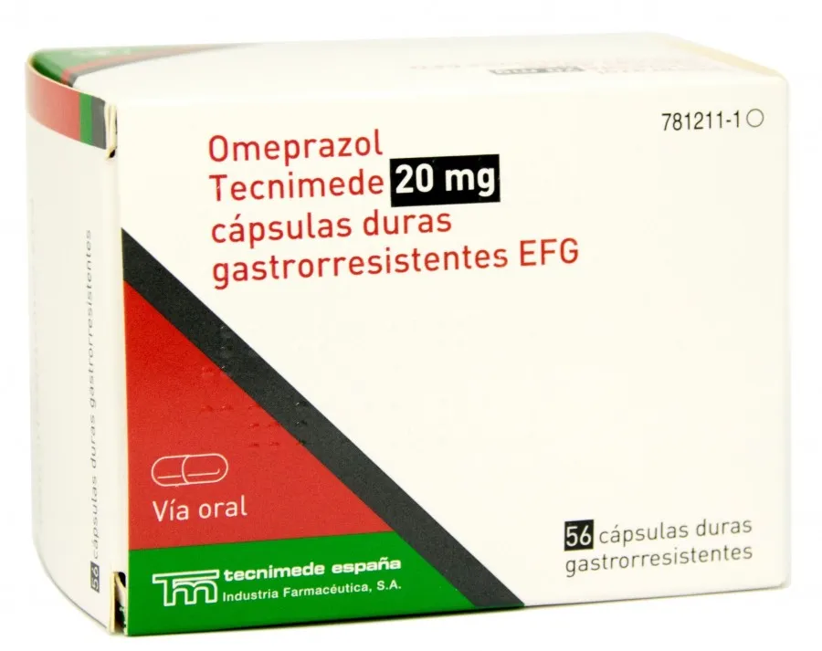 Omeprazole Alter 20 mg gastro-resistant hard capsules EFG capsules, hard, enteric-coated