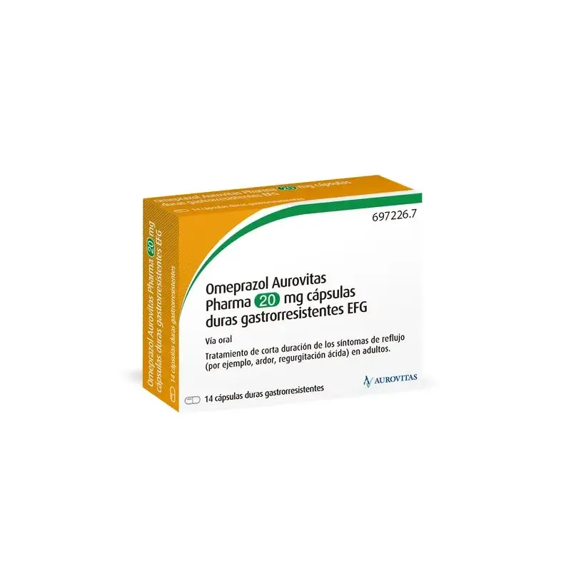 Omeprazolo Aurovitas Spain 40 mg capsule rigide gastrorresistenti capsula, dura gastrorresistente