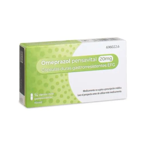 Omeprazolo Pensà 20 mg capsule rigide gastrorésistenti EFG capsula, dura gastrorresistente