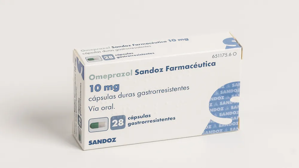Omeprazole Sandoz Farmaceutica 10 mg gastro-resistant hard capsules capsules, hard, enteric-coated