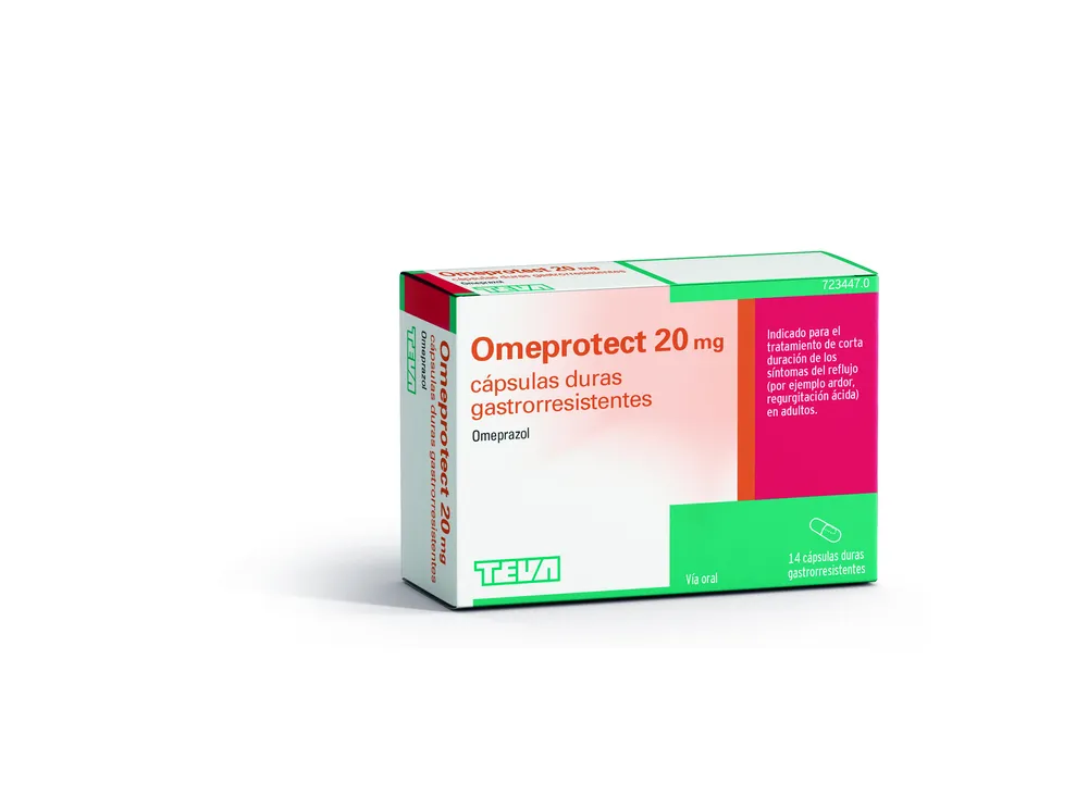OmeProtect 20 mg gastro-resistant hard capsules capsules, hard, enteric-coated