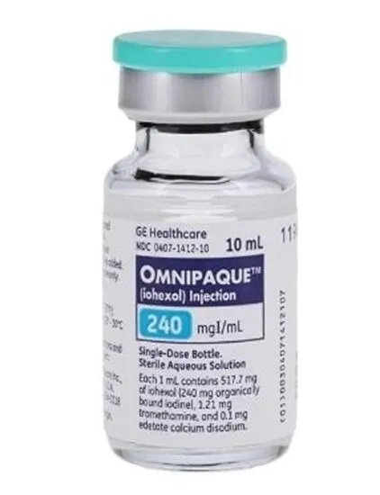Omnipaque 240 mg iodine /ml solution for injection solution for injection
