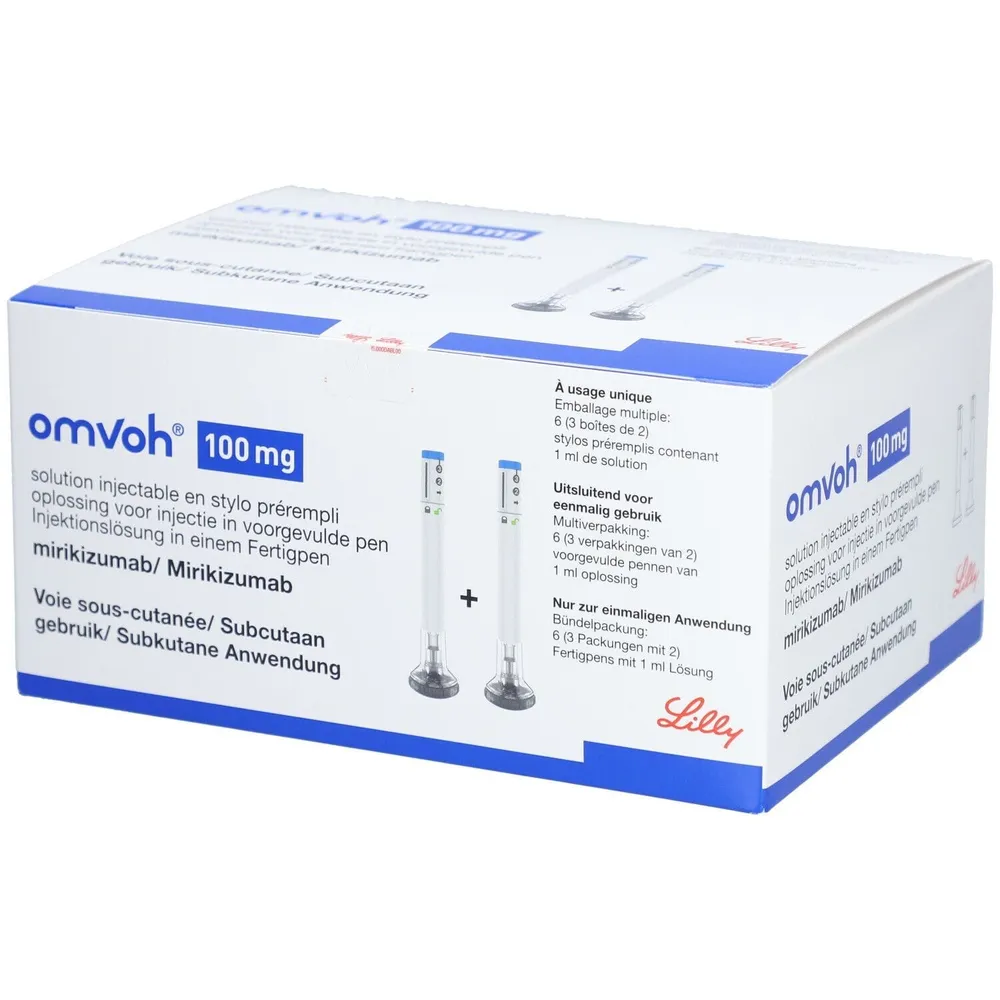 Omvoh 100 mg soluzione iniettabile in penna preriempita + Omvoh 200 mg soluzione iniettabile in penna preriempita soluzione per iniezione in penna preriempita