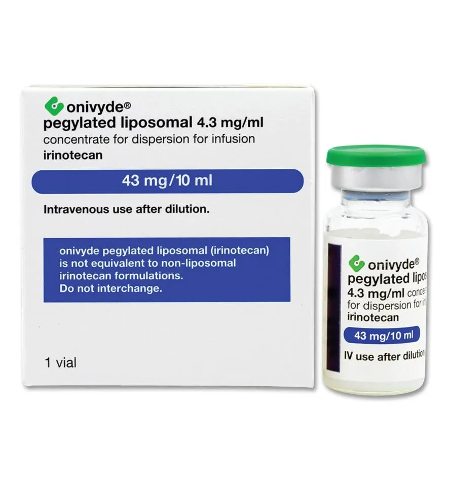 Onivyde pegylated liposomal 4.3 mg/ml concentrate for dispersion for infusion concentrate for dispersion for infusion