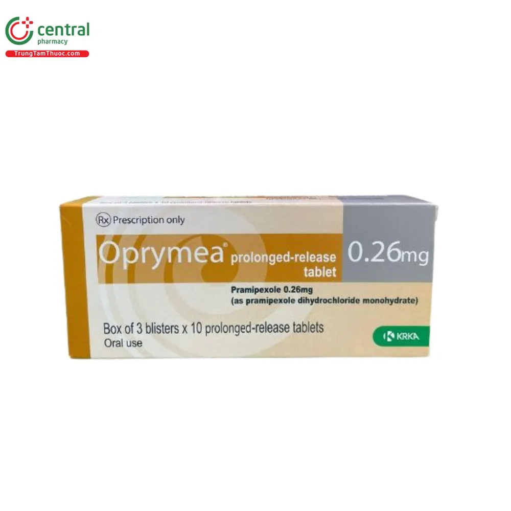 Oprymea 0,26 mg compresse a rilascio prolungato EFG compresse, a rilascio prolungato