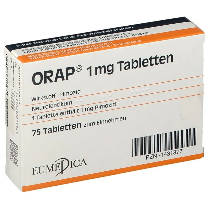Orap 1 mg tablets tablets