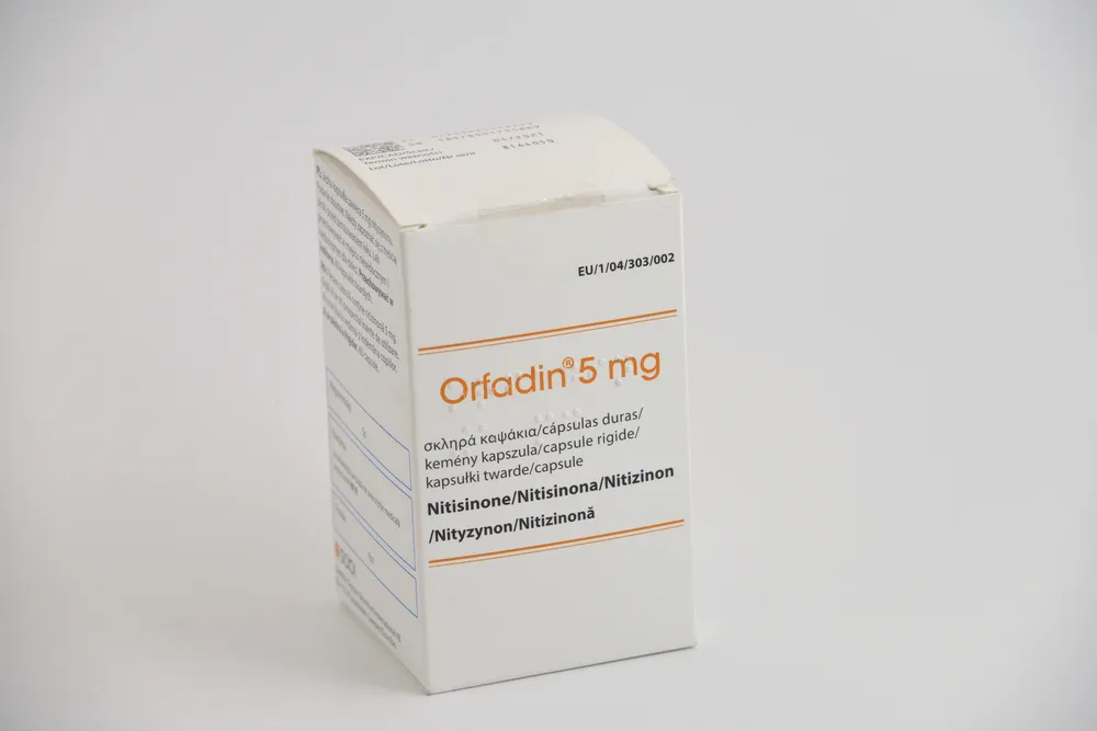 Orfadin 5 mg capsule rigide capsule, rigide
