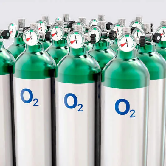 Ossigeno medicinale gas Nippon Gases 200 bar gas compresso medicinale in bombola di gas gas, medicinale compresso