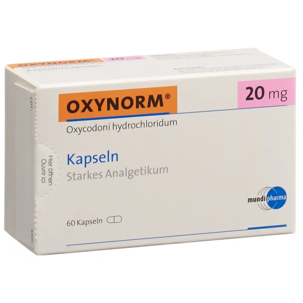 OxyNorm 20 mg hard capsules capsules, hard
