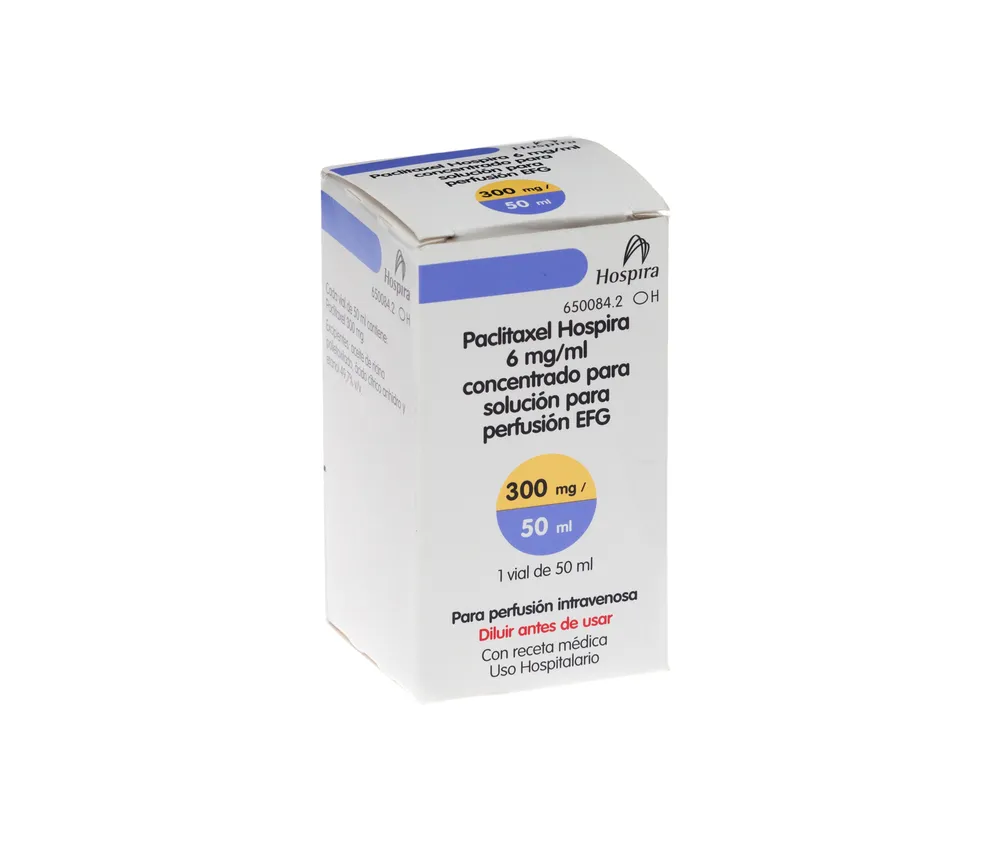 Paclitaxel Hospira 6 mg/ml concentrate for solution for infusion EFG solution for infusion, concentrate