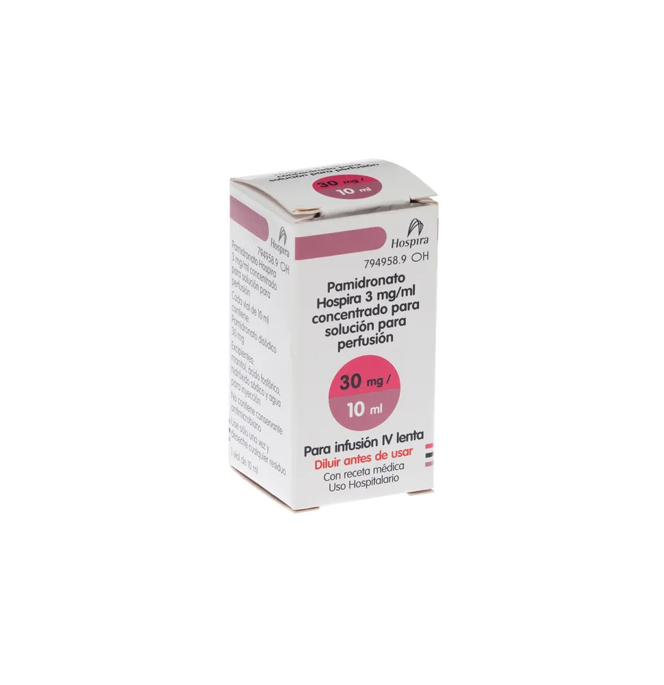 Pamidronate Hospira 3 mg/ml concentrate for infusion solution solution for infusion, concentrate
