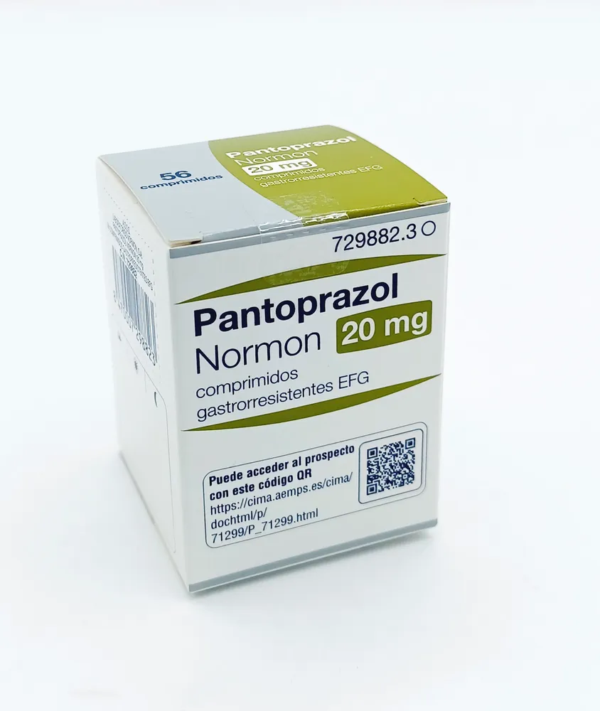 Pantoprazolo Normon 20 mg compresse gastroresistenti EFG compresse, rivestite con film