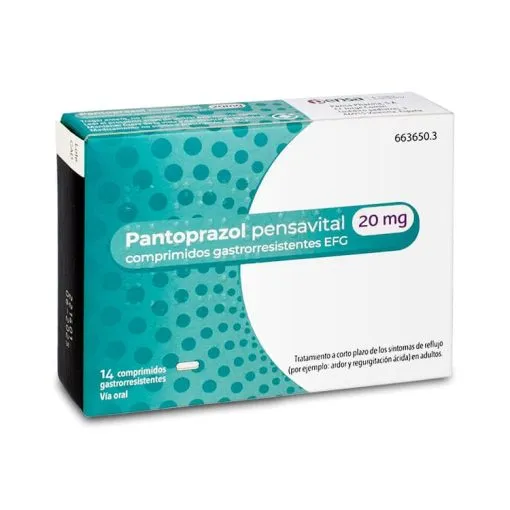 Pantoprazolo Pensà 20 mg compresse gastroresistenti EFG compresse, rivestite con film