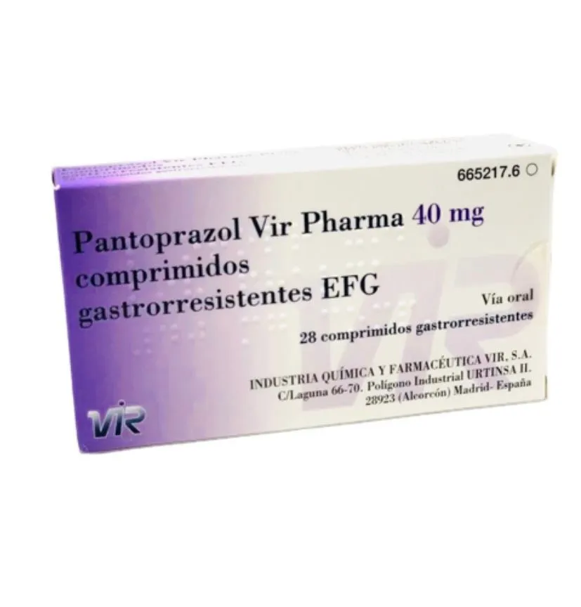 Pantoprazolo Vir Pharma 40 mg compresse gastroresistenti EFG compresse, rivestite con film