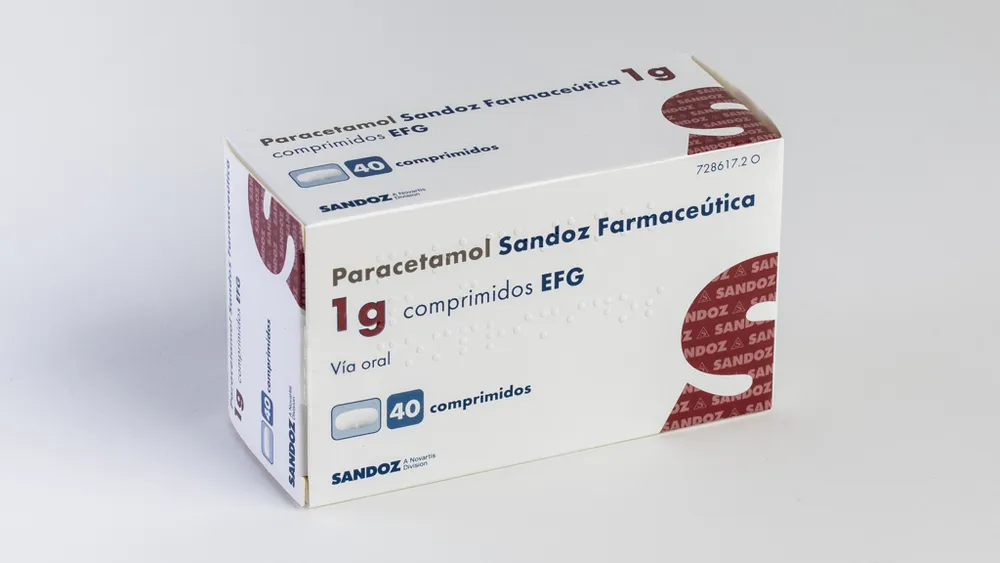 Paracetamol Sandoz Farmaceutica 1 g tablets EFG tablets