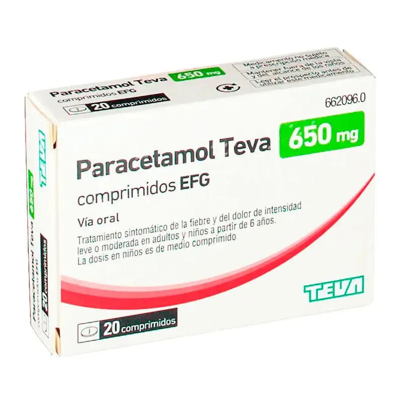 Paracetamol Teva-Rimafar 650 mg tablets EFG tablets